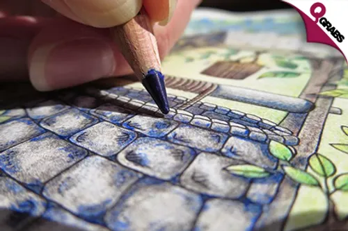 From QR39, Brighten Your Day with Sets of 'Secret Garden' Coloring Books & Colored Pencils! (Up to QR160 Value)